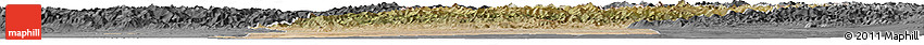 Satellite Horizon Map of Fuyun, darken, desaturated