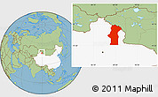 Savanna Style Location Map of Fuyun, highlighted country