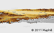 Physical Panoramic Map of Gongliu