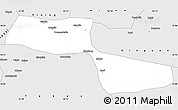 Silver Style Simple Map of Gongliu