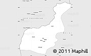 Silver Style Simple Map of Habahe