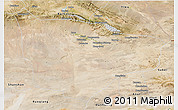 Satellite 3D Map of Hami
