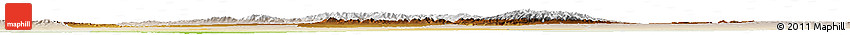 Physical Horizon Map of Hami, lighten
