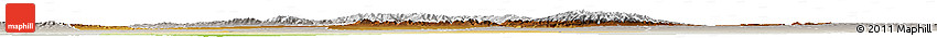 Physical Horizon Map of Hami, lighten, semi-desaturated