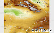 Physical Map of Hami