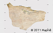 Satellite Map of Hami, cropped outside
