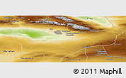 Physical Panoramic Map of Hami