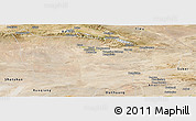 Satellite Panoramic Map of Hami