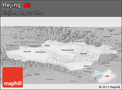 Gray 3D Map of Hejing