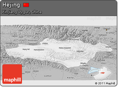 Gray 3D Map of Hejing