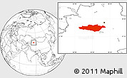 Blank Location Map of Hejing