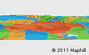 Political Panoramic Map of Hejing