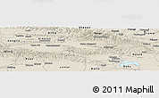 Shaded Relief Panoramic Map of Hejing