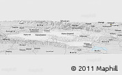 Silver Style Panoramic Map of Hejing