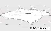 Silver Style Simple Map of Hejing, cropped outside