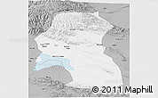 Gray 3D Map of Hoxud