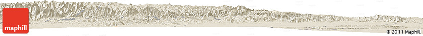 Shaded Relief Horizon Map of Hoxud
