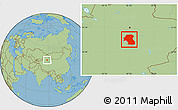 Savanna Style Location Map of Hoxud