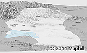 Gray Panoramic Map of Hoxud