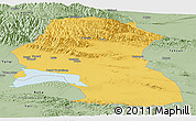 Savanna Style Panoramic Map of Hoxud