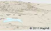 Shaded Relief Panoramic Map of Hoxud
