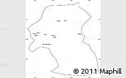 Blank Simple Map of Hoxud, cropped outside