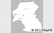 Gray Simple Map of Hoxud