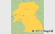 Savanna Style Simple Map of Hoxud