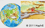 Physical Location Map of Huocheng