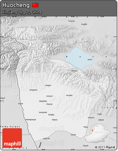 Silver Style Map of Huocheng