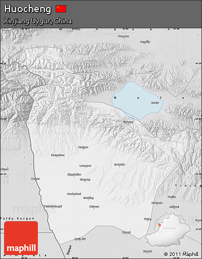 Silver Style Map of Huocheng