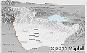 Gray Panoramic Map of Huocheng