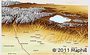Physical Panoramic Map of Huocheng
