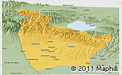 Savanna Style Panoramic Map of Huocheng