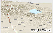 Shaded Relief Panoramic Map of Huocheng