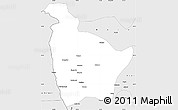 Silver Style Simple Map of Huocheng