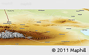 Physical Panoramic Map of Jeminay