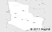 Silver Style Simple Map of Jeminay