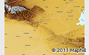 Physical Map of Korla Shi