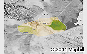 Satellite Map of Korla Shi, desaturated