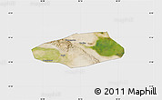 Satellite Map of Korla Shi, single color outside