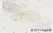 Shaded Relief Map of Korla Shi, lighten