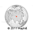 Outline Map of Korla Shi
