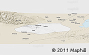 Classic Style Panoramic Map of Korla Shi