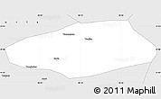 Silver Style Simple Map of Korla Shi