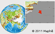 Physical Location Map of Kuqa, highlighted country, highlighted parent region