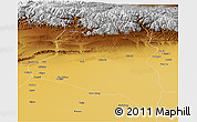 Physical Panoramic Map of Kuqa