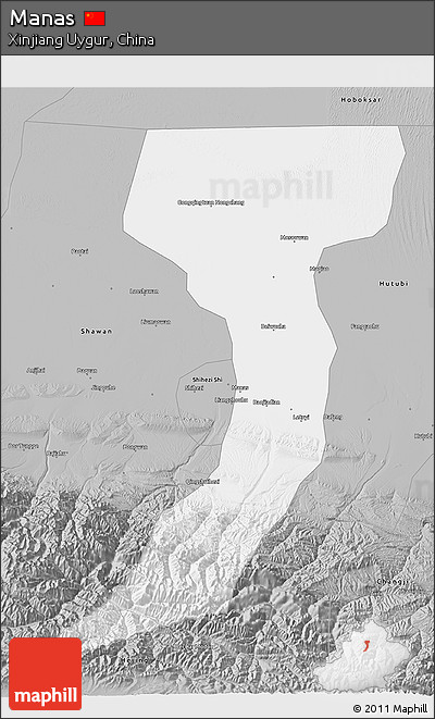 Gray 3D Map of Manas