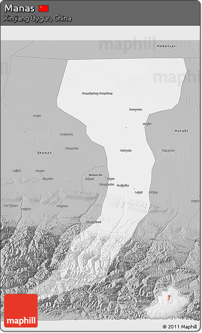 Gray 3D Map of Manas