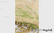 Satellite 3D Map of Manas
